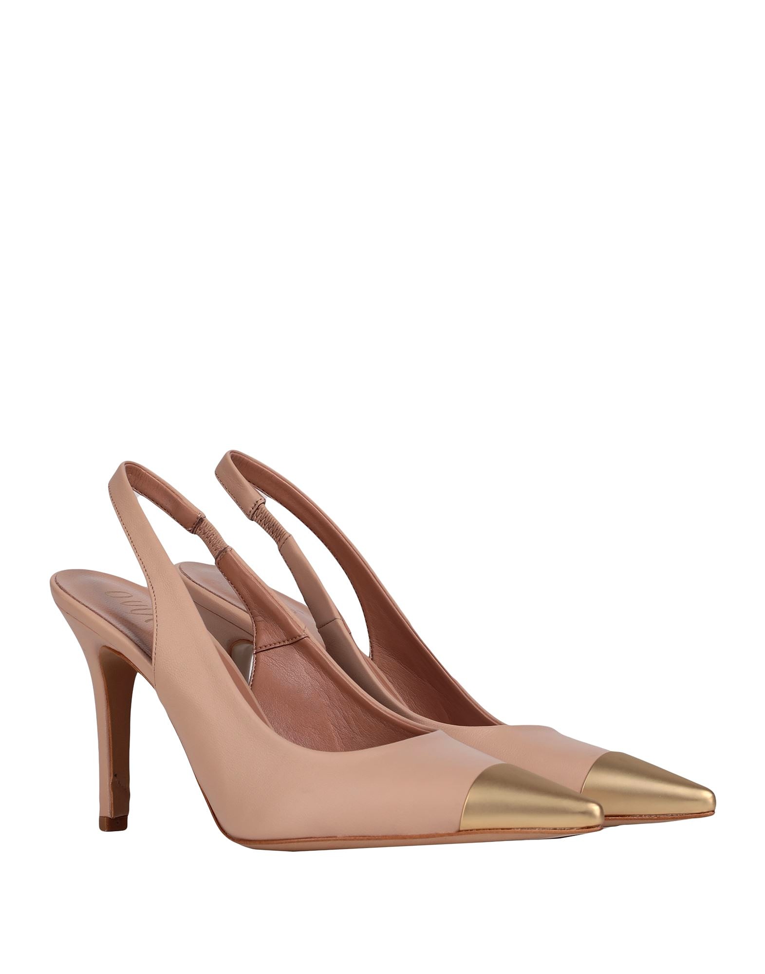 17534973VI_14_a SAPATO NUDE COM DOURADO PONTO CHIC - Image 1