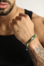PULSEIRA PEDRAS MOUNTAIN TURQOISE PONTO CHIC