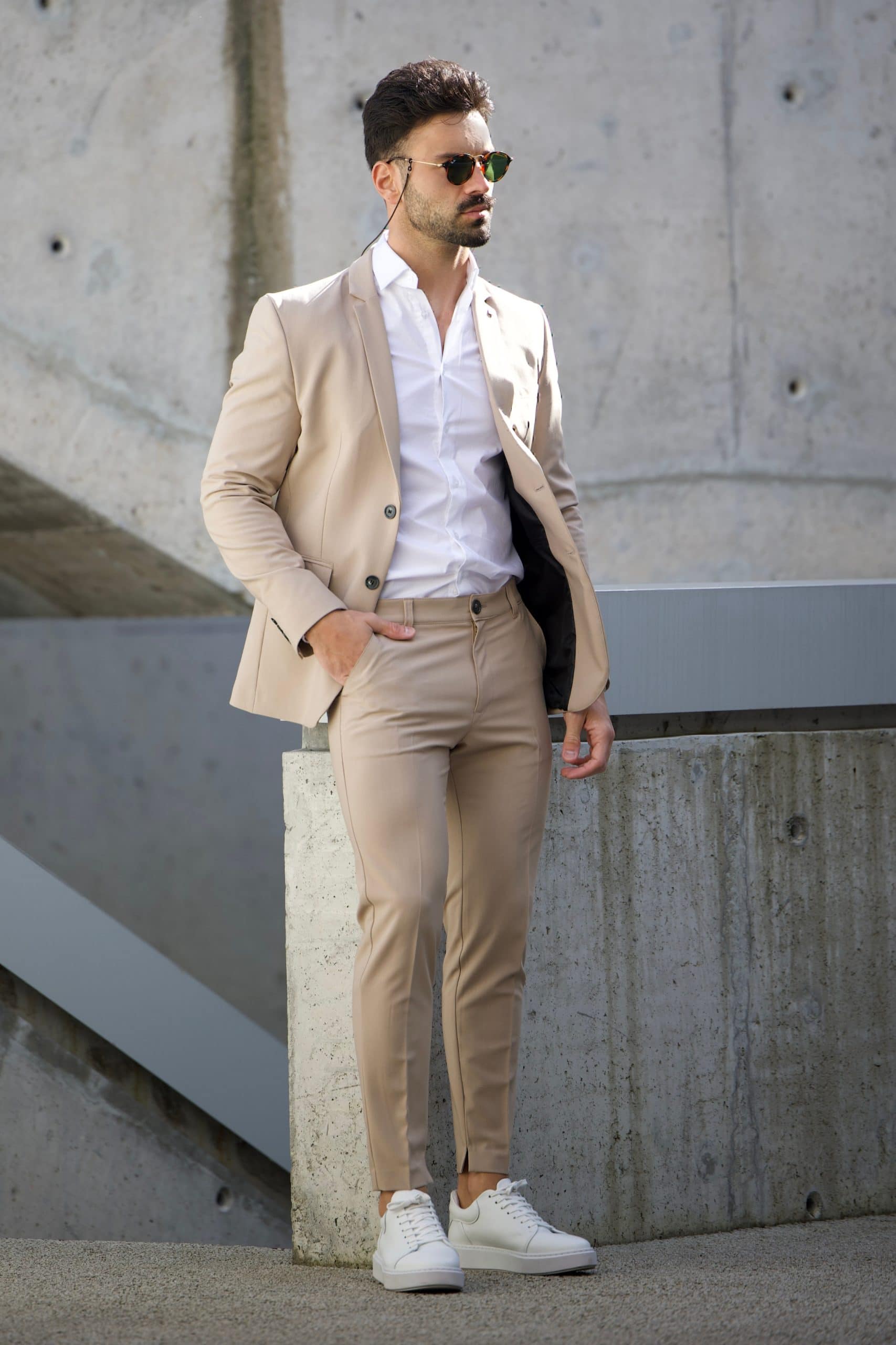 SUITS-ICWEAR-2-scaled-1 FATO SLIM FIT BEGE IC WEAR - Image 1