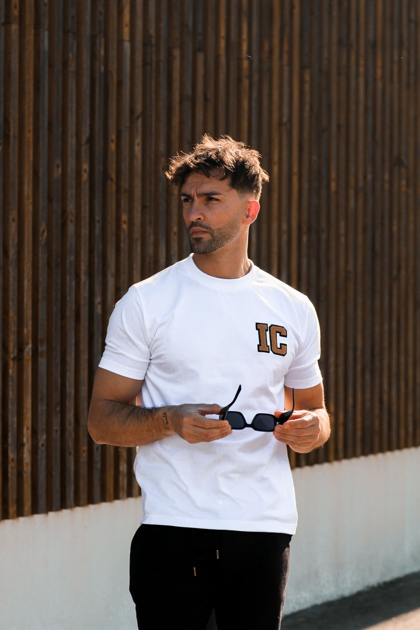 REG002SS2024-1 T-SHIRT COLLEGE WHITE IC WEAR - Image 1