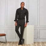 CAMISA STRETCH EASY-IRON PRETA SLIM FIT ZOLF - Image 3