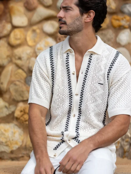 CAMISEIRO PONTO CROCHÊ CRU ZOLF