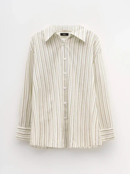 CAMISA BEGE COM RISCAS ELEH