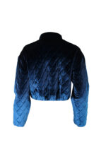 CASACO PUFFER EM VELUDO AZUL SAHOCO - Image 4
