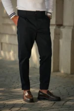 CALÇA SARJA ELASTICA AZUL DONATO