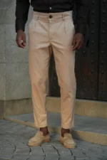 CALÇA SARJA ELASTICA BEGE DONATO - Image 3