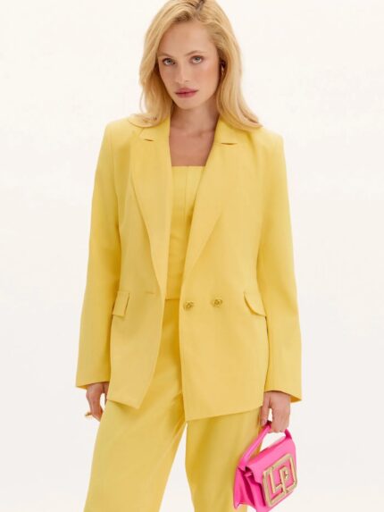 BLAZER ALFAIATARIA AMARELO LANÇA PERFUME
