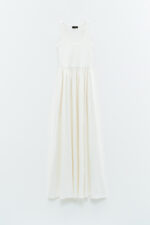 VESTIDO LONGO BRANCO CAVEADO ELEH - Image 2