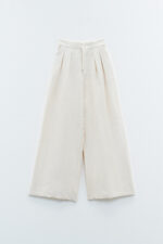 CALÇA BEGE CREPE ELEH