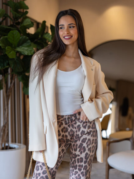 BLAZER OVERSIZE BEGE ANIYE BY