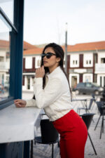 BOMBER CREME TEXTURADO FRACOMINA - Image 2