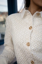 BOMBER CREME TEXTURADO FRACOMINA - Image 4