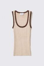 TOP CAVEADO DE MALHA CAMEL GAELLE PARIS - Image 6