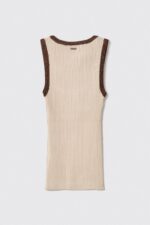 TOP CAVEADO DE MALHA CAMEL GAELLE PARIS - Image 7