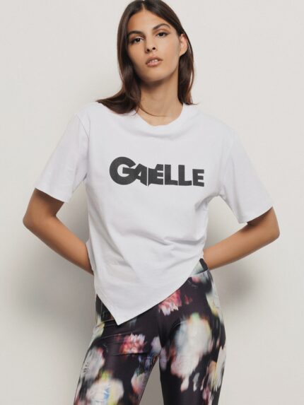 T-SHIRT BRANCA COM FRANZIDO GAELLE PARIS