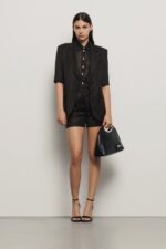 CAMISA PRETA COM TRANSPARÊNCIA GAELLE PARIS - Image 5
