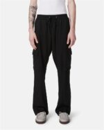 CALÇA CARGO PRETA COM BORDADO ICEBERG MEN