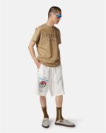 T SHIRT BEGE ESCURO COM LOGOTIPO ICEBERG MEN - Image 4