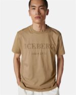 T SHIRT BEGE ESCURO COM LOGOTIPO ICEBERG MEN - Image 5