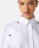 CAMISA CROPED BRANCA EM POPELINA ICEBERG WOMEN - Image 3