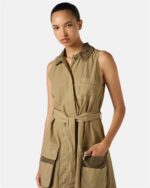 VESTIDO CARGO CAMEL COM CINTO REMOVÍVEL ICEBERG WOMAN - Image 3