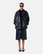 CASACO DE COURO AZUL ICEBERG WOMEN - Image 4