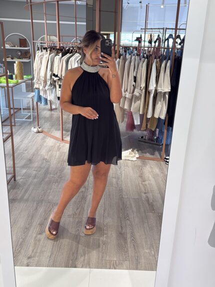VESTIDO PRETO FLUIDO ELEH