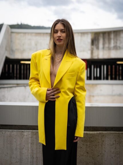 BLAZER CURTO AMARELO GAELLE PARIS