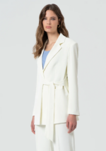 BLAZER LONGO CREME CORTE REGULAR FRACOMINA - Image 5