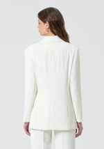 BLAZER LONGO CREME CORTE REGULAR FRACOMINA - Image 7