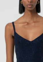 TOP DE MALHA COM STRASS AZUL FRACOMINA - Image 2