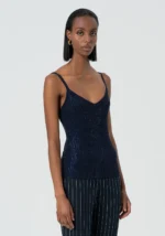 TOP DE MALHA COM STRASS AZUL FRACOMINA - Image 3