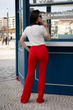 CALÇA BOCA DE SINO VERMELHA FRACOMINA - Image 3
