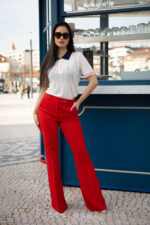CALÇA BOCA DE SINO VERMELHA FRACOMINA - Image 4