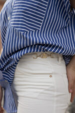 CALÇA WIDE LEG DE SARJA BRANCA GAELLE PARIS - Image 2