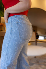 CALÇA GANGA WIDE LEG CORAÇÕES PONTO CHIC - Image 2