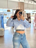 CAMISA CURTA COM TOP DESPORTIVO GAELLE PARIS