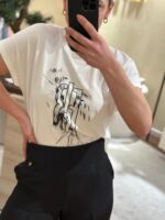 T SHIRT BRANCA OVERSIZE COM LOGO FRACOMINA - Image 2