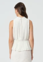 TOP BRANCO PLISSADO FRACOMINA - Image 2