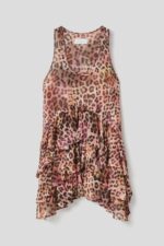 VESTIDO ANIMAL PRINT COM FOLHOS GAELLE PARIS - Image 3