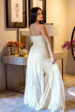 VESTIDO BEGE LONGO EM TULE ANIYE BY - Image 2