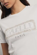 T SHIRT LOGO STRASS GAELLE PARIS - Image 2