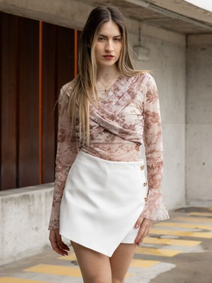 BODY COM ESTAMPADO PONTO CHIC