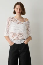 CAMISOLA BRANCA PEFURADA BSB
