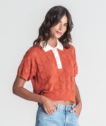 CAMISOLA POLO PERFURADA TELHA RUGA - Image 2