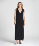VESTIDO PRETO COM CONTRASTE RUGA - Image 8
