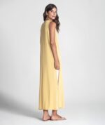 VESTIDO AMARELO COM CONTRASTE DE COR RUGA - Image 2