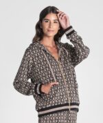 CASACO TAUPE JACQUARD RUGA