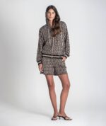 CASACO TAUPE JACQUARD RUGA - Image 2