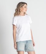 T-SHIRT BRANCA R BORDADO RUGA - Image 2